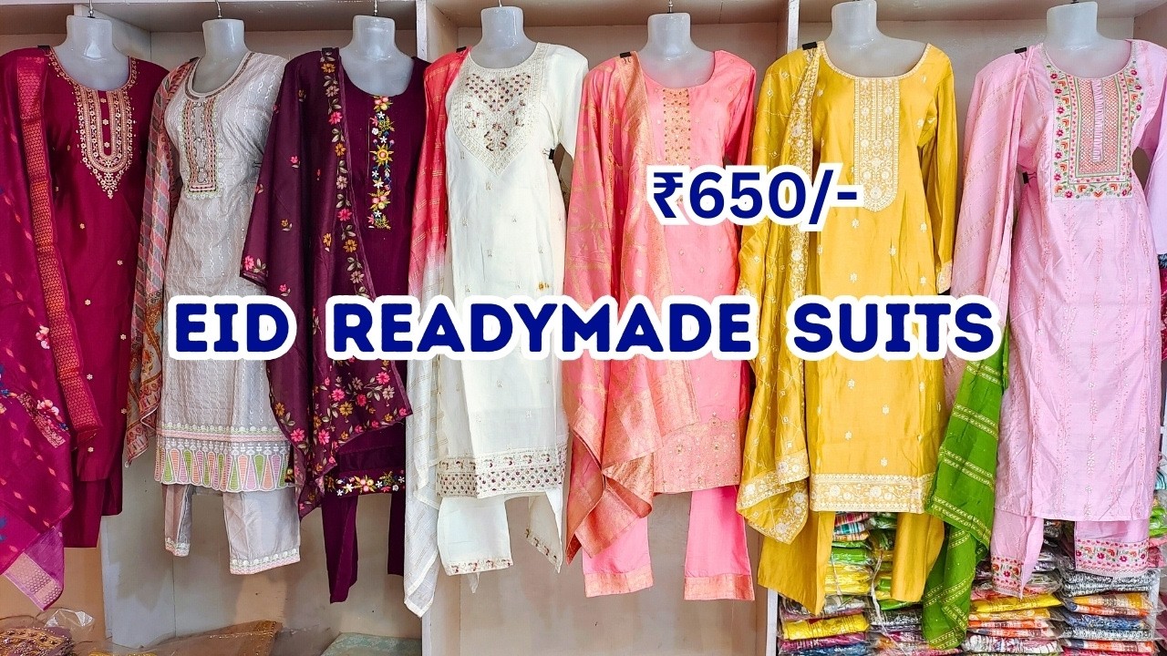 Eid Special OFFER! Readymade Suits ₹650/- 😍 Single Available Hyderabad Shopping