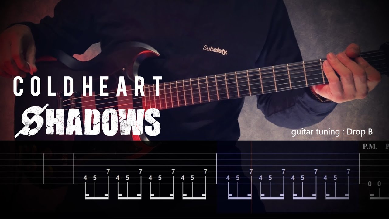SHADOWS - Cold Heart (Instrumental)【ギター練習用】【ギタータブ譜】【Guitar TAB】【Guitar cover】