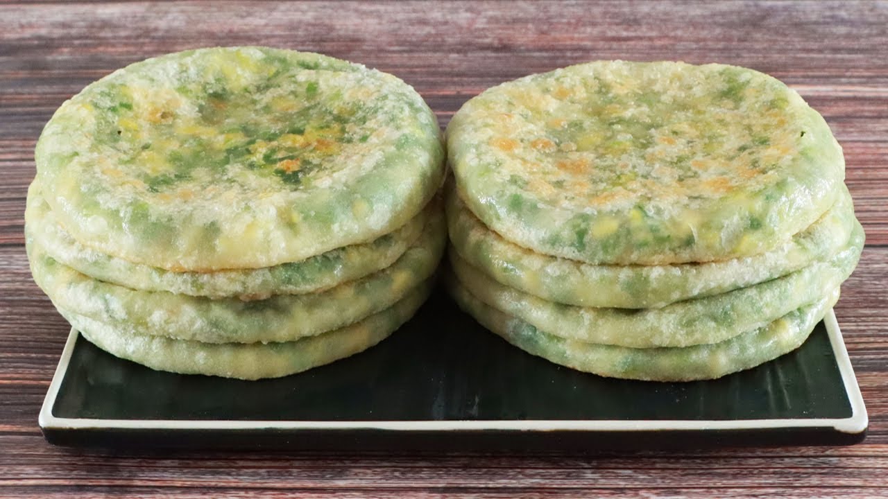 韭菜馅饼5分钟出锅，按一按压一压，不破皮不露馅，个个鲜美！【海娟美食】