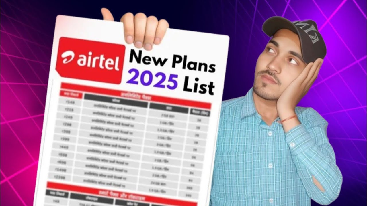 Airtel New Recharge Plans 2025: Calling, SMS & Data New List (Hindi)