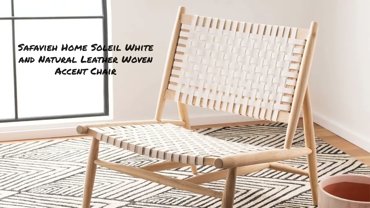 Safavieh Home Soleil Woven Accent Chair - Link in Description