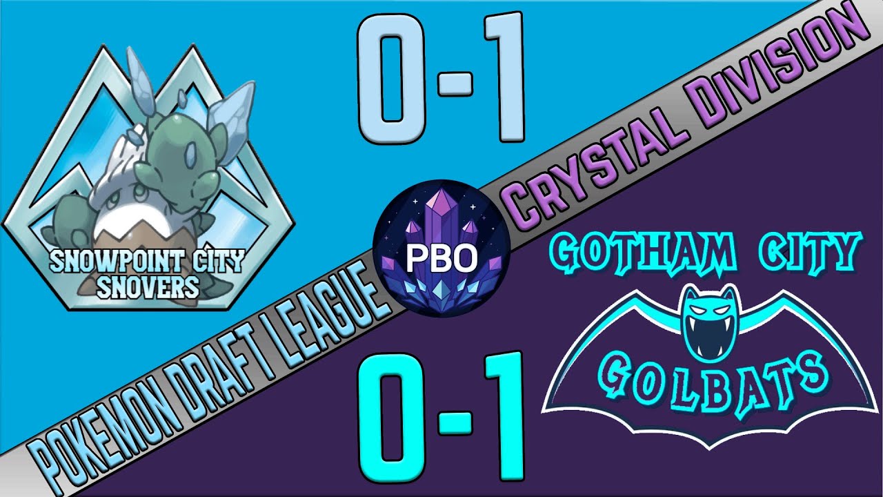 Pokémon Draft League | Snowpoint City Snowvers VS Gotham City Golbats | S10 W2 | PBO