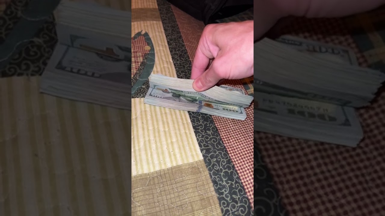 THIS IS WHAT $8,000 DOLLARS LOOKS LIKE IN ALL 100&rsquo;s 🤑