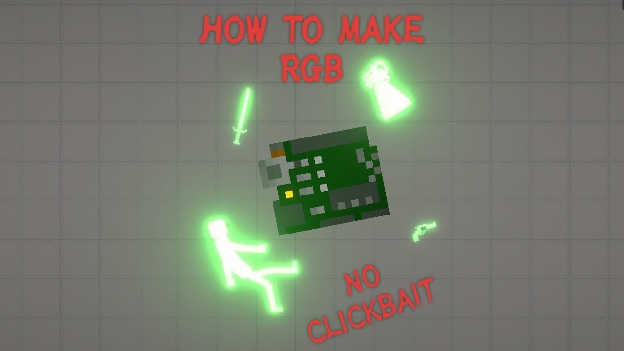 Melon Sandbox | How to Make RGB! Using Chip | Not Clickbait