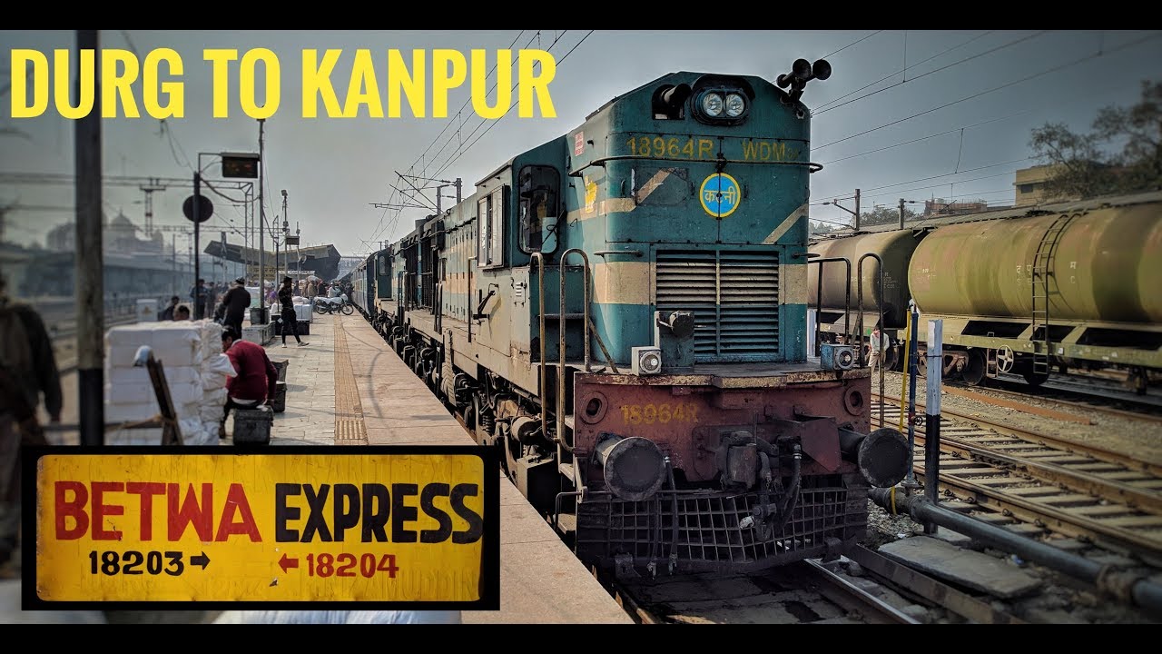 DURG to KANPUR : A Complete Train Journey Onboard BETWA EXPRESS (Indian Railways)