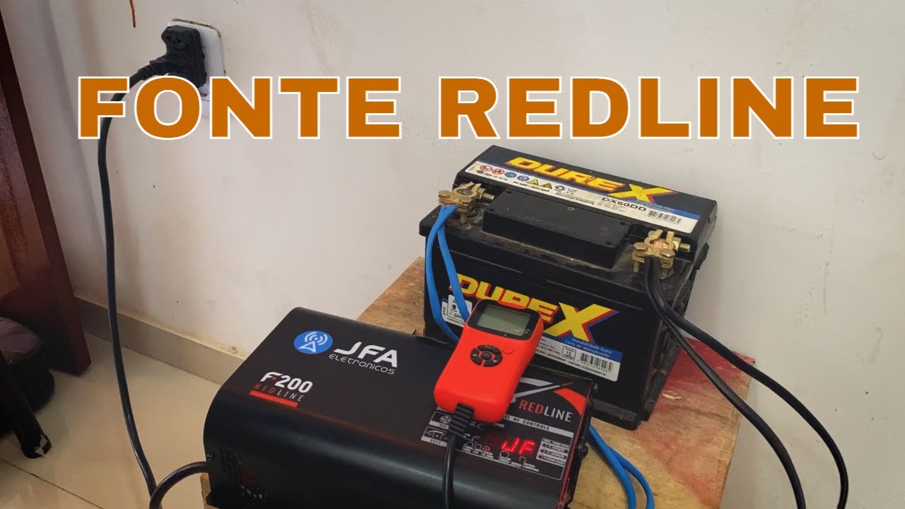 Como ajusta a fonte automotiva jfa redline 200 para recarregar baterias para  som  / Chikim som