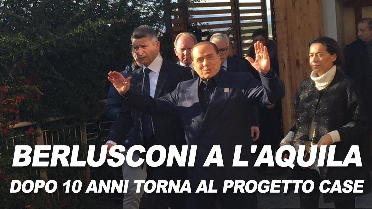 Berlusconi a L'Aquila, dopo 10 anni torna al Progetto CASE