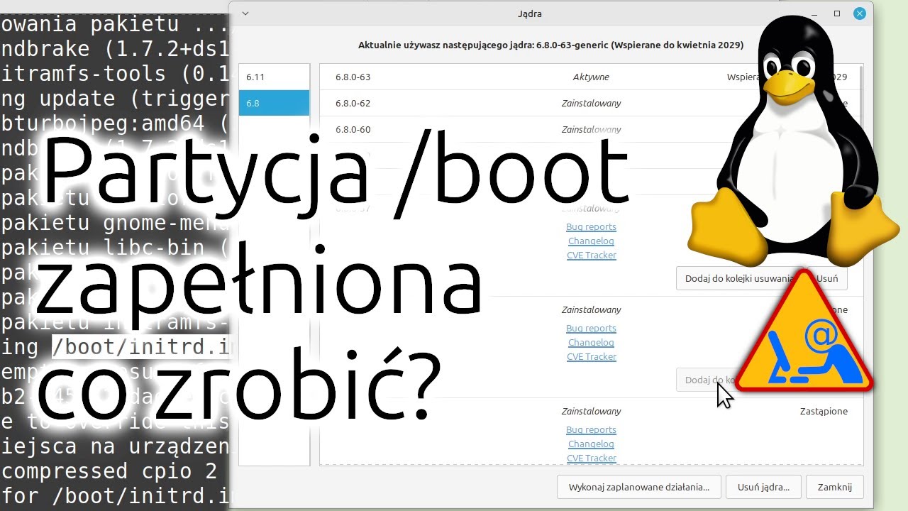 Poradnik - partycja /boot pełna, co zrobić?