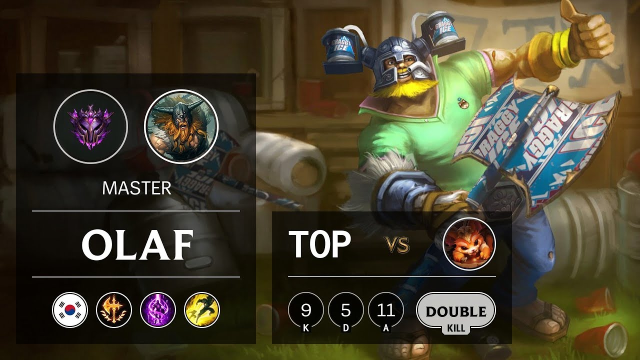 Olaf Top vs Gnar - KR Master Patch 9.13