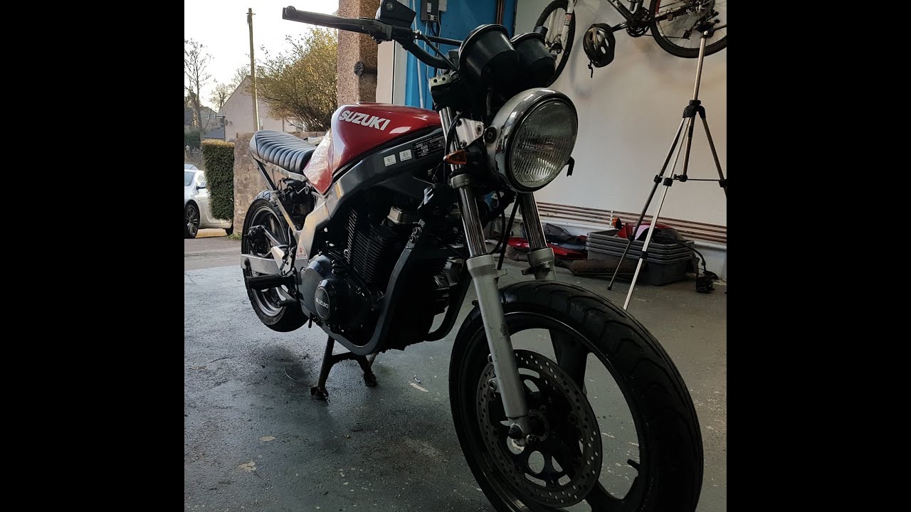 GS500 Scrambler Build: Part 2 - Test fitting the new handle bars and getting sidetracked..