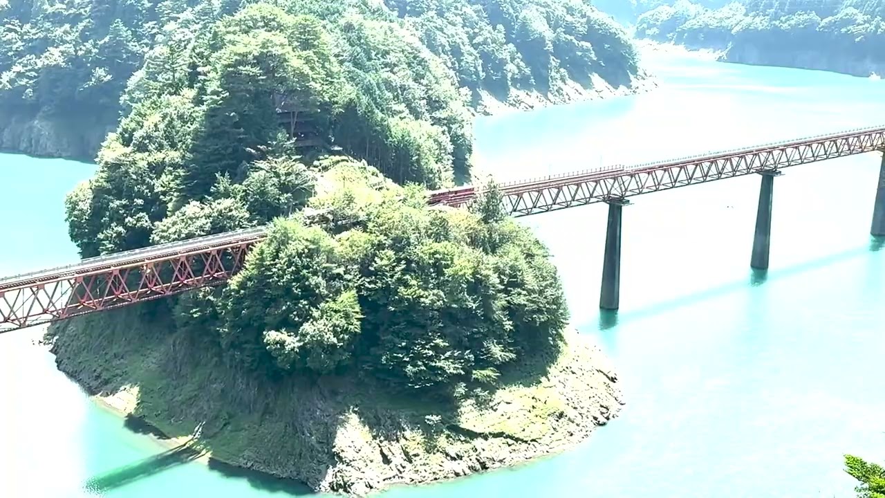 【奥大井湖上駅】絶景！奥大井湖上駅展望所からの風景