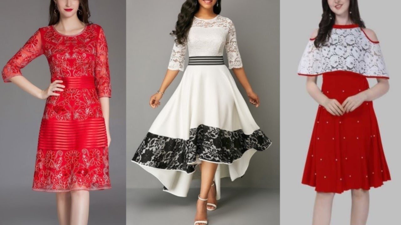 Stunning Party Wear Dress Designs 2020 | Fit & Flare Dress Designs for Girls | Midi Dress Design