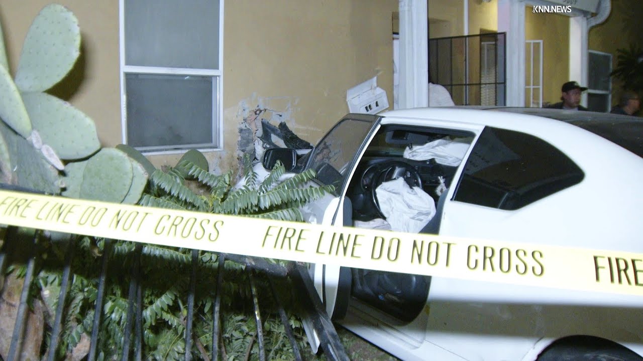 Car Slams Into Apartment Building in South Los Angeles