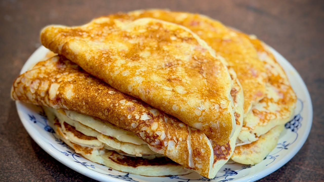 Палачинки с шунка и кашкавал/ Блины с ветчиной и сыром/ Pancakes with ham and yellow cheese