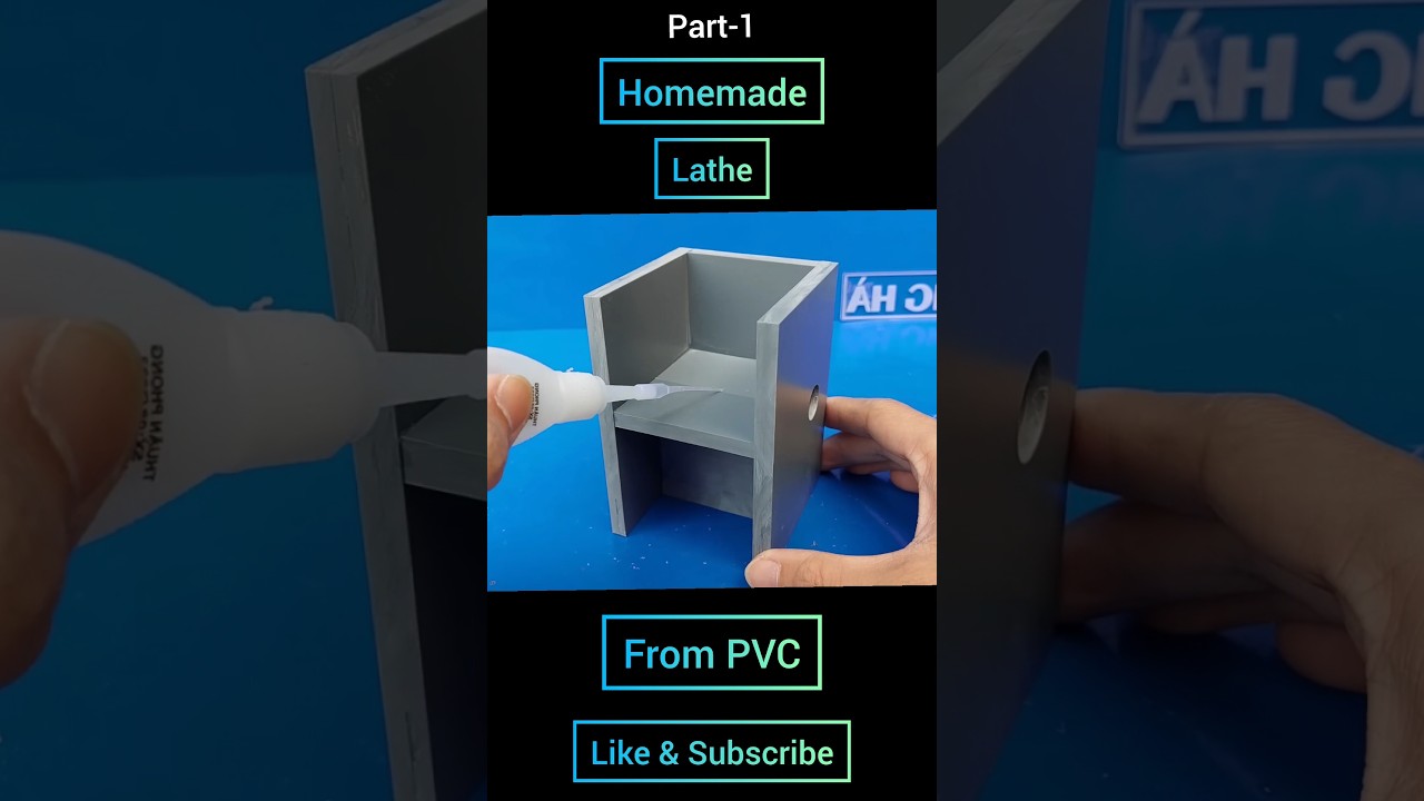 Homemade lathe from PVC part-1 | #sillyinventor #machine #diy #woodworking #diyprojects