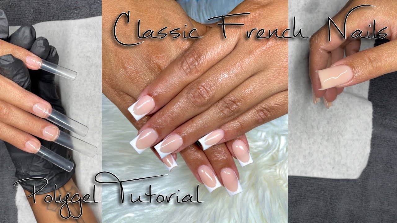 Short Polygel French Nails | Watch me work