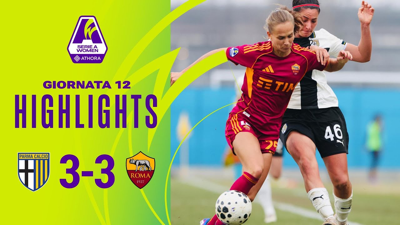 Parma-Roma 3-3 | Babajide riprende le gialloblu al 99’ | #SerieAWomenAthora