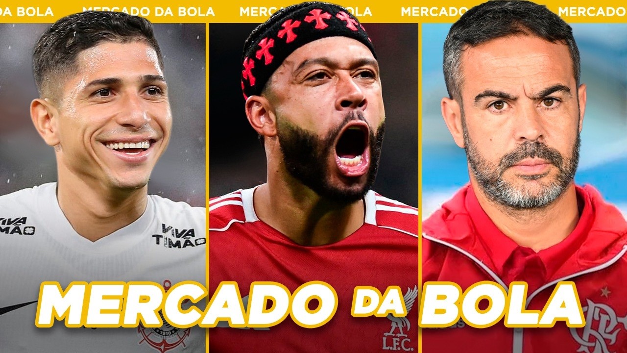 MEMPHIS FORA DO CORINTHIANS│FLAMENGO MIRA ARTUR JORGE e+ - Mercado da Bola 2026