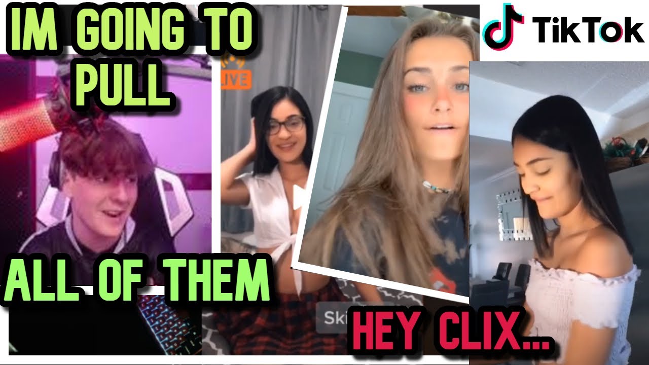 Clix Turns *FULL SIMP* For TikTok Girls After Dm's Them Live On Stream.... Reacting To TikToks PT 2