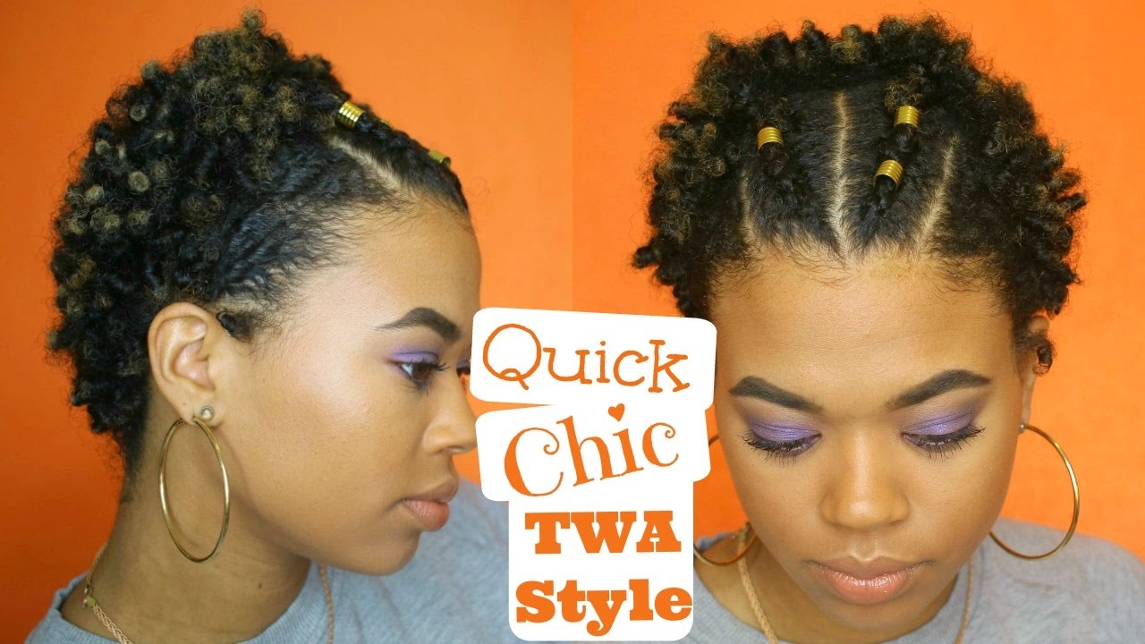 Quick & Chic TWA Style | EASY | Type 4 Natural Hair
