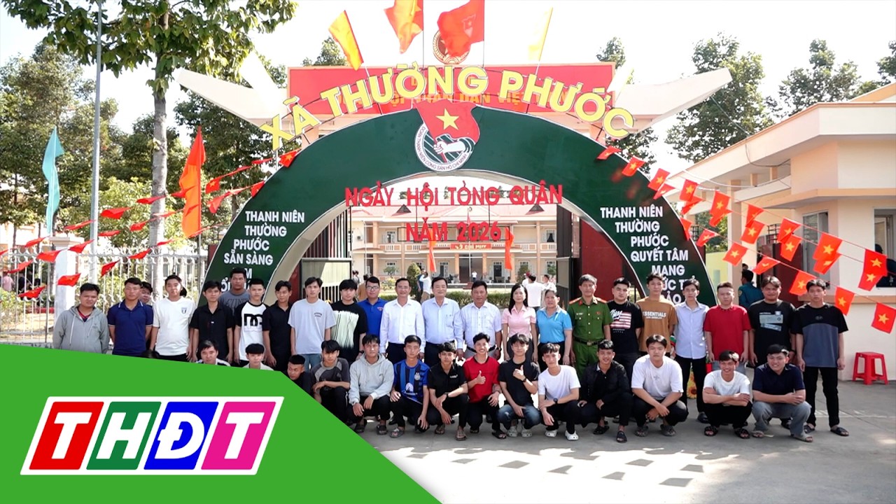 Sôi nổi Ngày hội tòng quân tại xã biên giới Thường Phước | THDT