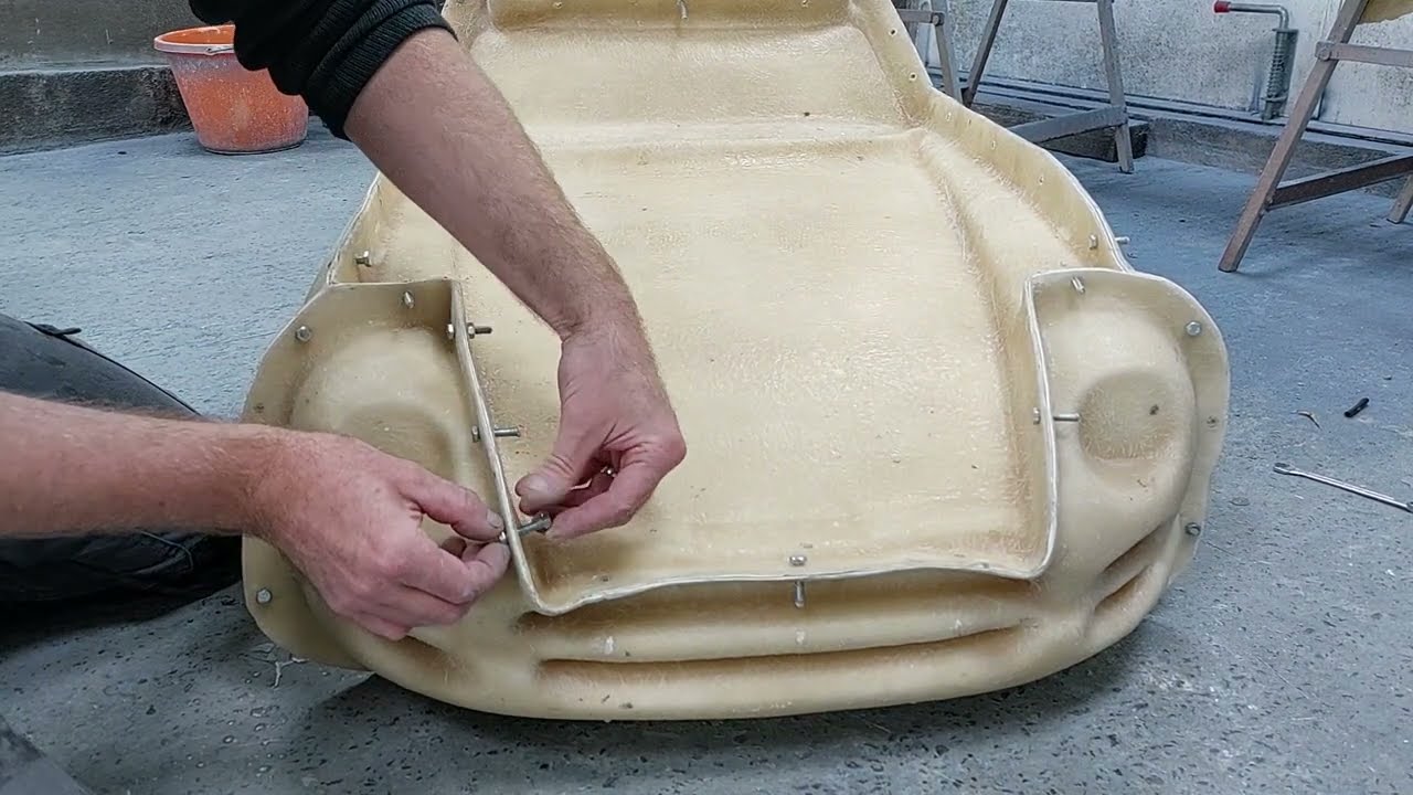 Laminating a scale model TVR Cerbera bodyshell.