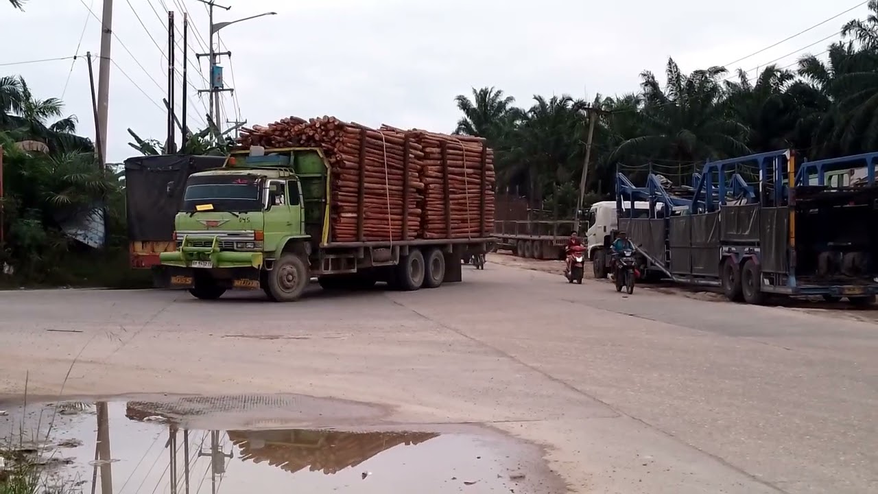TRUK TRINTON TRIBAL MELINTASI PEDESAAN