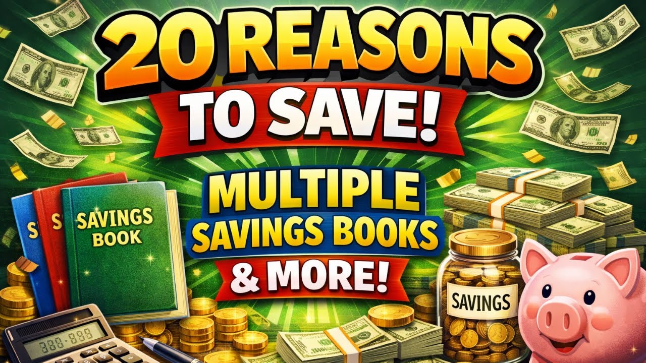 20 Reasons to Save 💵 | Multiple Savings Challenge Books & More | Saving With Dee