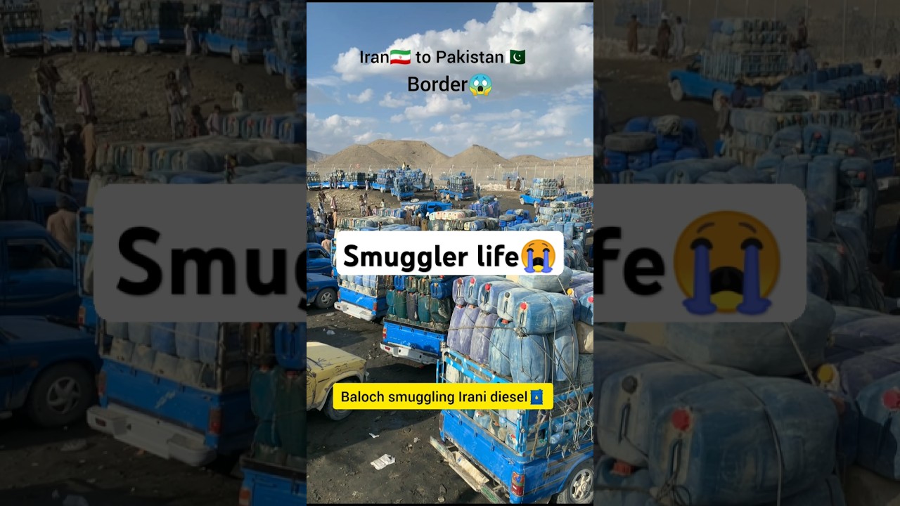 The smuggler life so Difficult😪 #baloch #iranidiesel #smuggling #balochistan #youtubeshorts