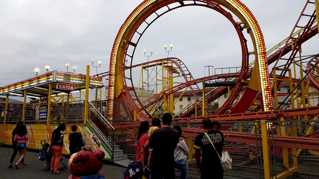 Montanha Russa no Play City (Shopping Nova América - RJ) 4K 60FPS