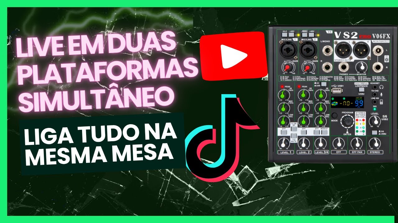 COMO FAZER LIVES NO YOUTUBE, TIKTOK, INSTA, KWAI, FACEBOOK USANDO A MESAM MESA #mesadesom