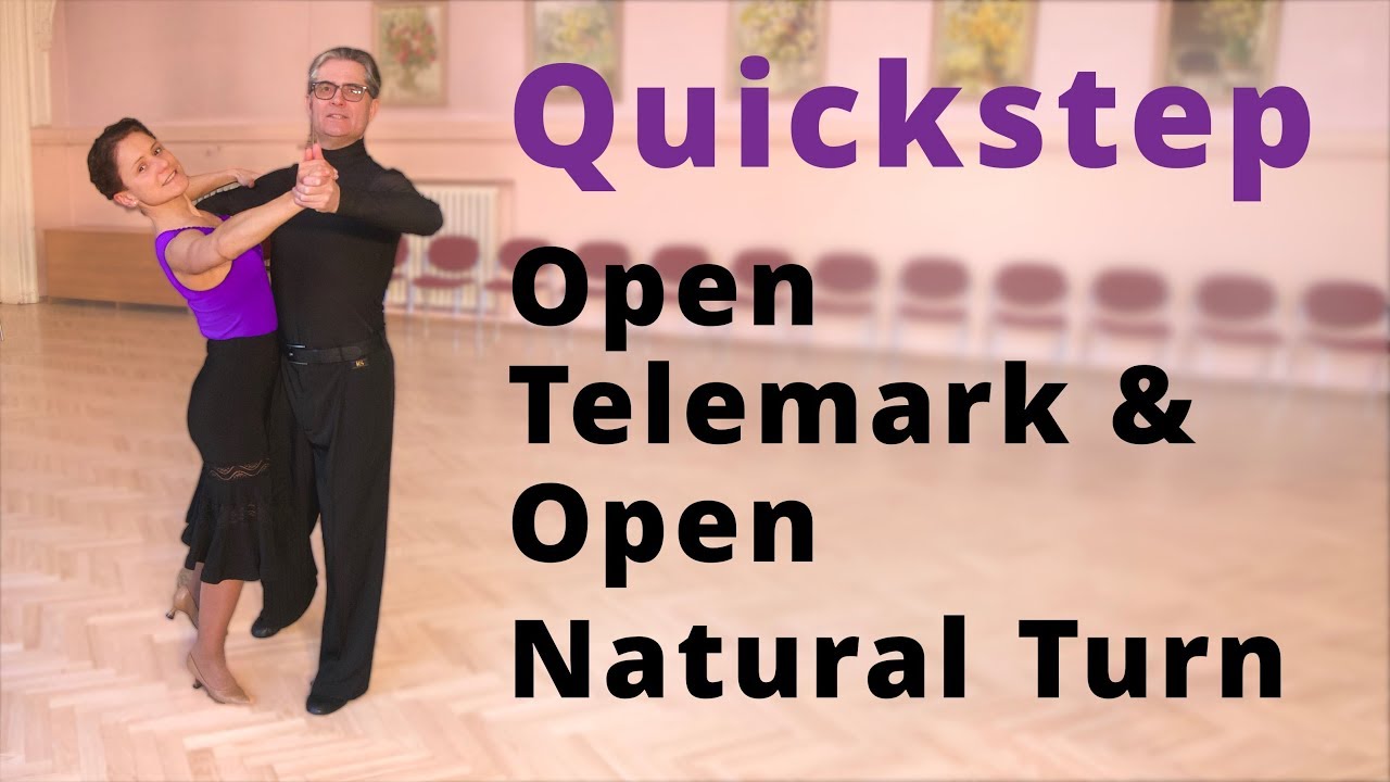 How to Dance Quickstep - Open Telemark & Open Natural Turn | Intermediate Dance Routine