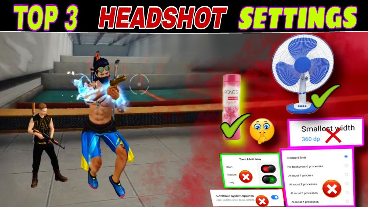 Free Fire Auto Headshot Settings Apps | Best Mobile settings For Free Fire Headshot | Headshot App