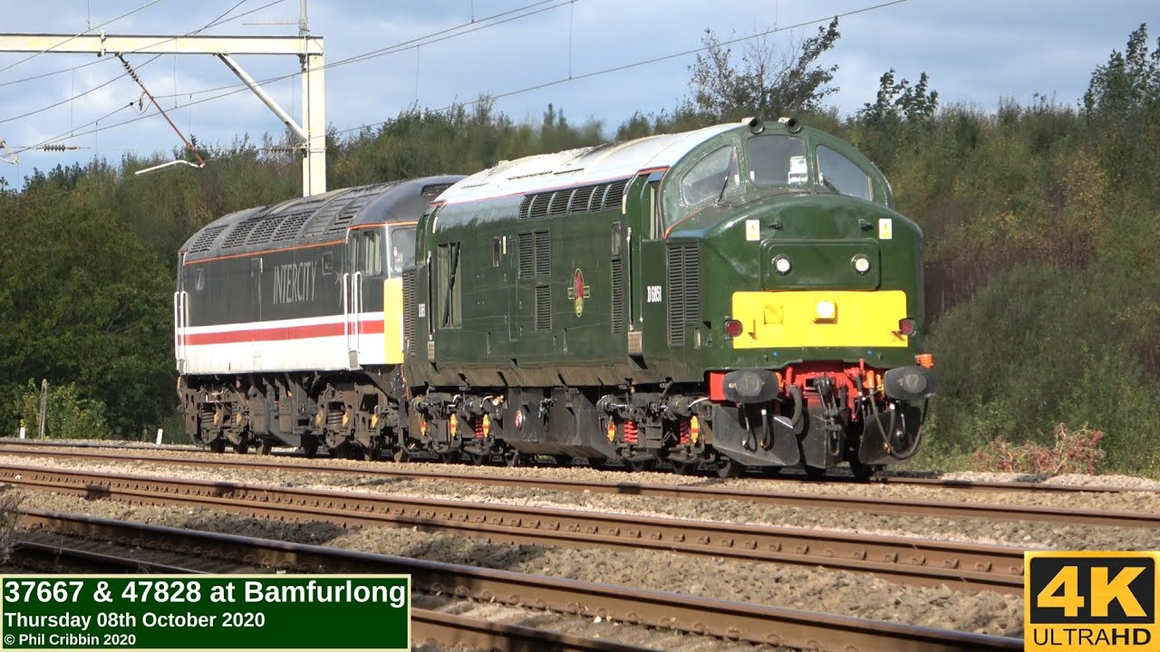 37667 & 47828 at Bamfurlong - 08th October 2020