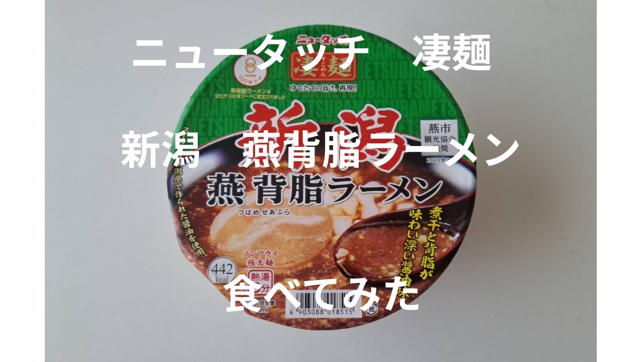 ニュータッチ凄麺 新潟燕背脂ラーメンを食べてみた #凄麺 #ヤマダイ #ニュータッチ #新潟燕背脂ラーメン #カップ麺 #食レポ #マタローちゃんねる