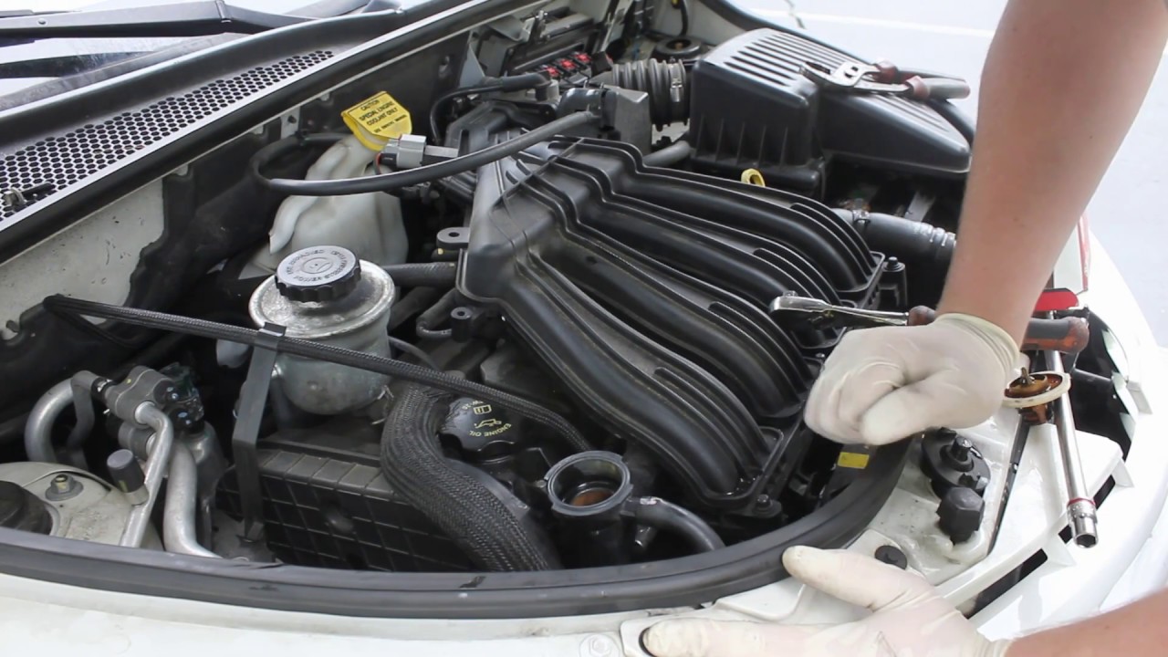 How To Remove Replace Thermostat 01-10 Chrysler PT Cruiser
