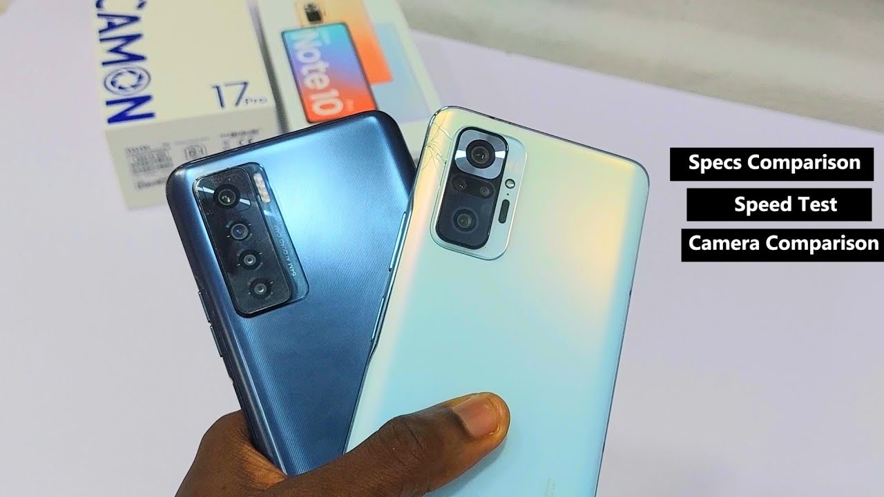 Tecno Camon 17 Pro vs Xiaomi Redmi Note 10 Pro: Speed Test | Full Comparison | Camera