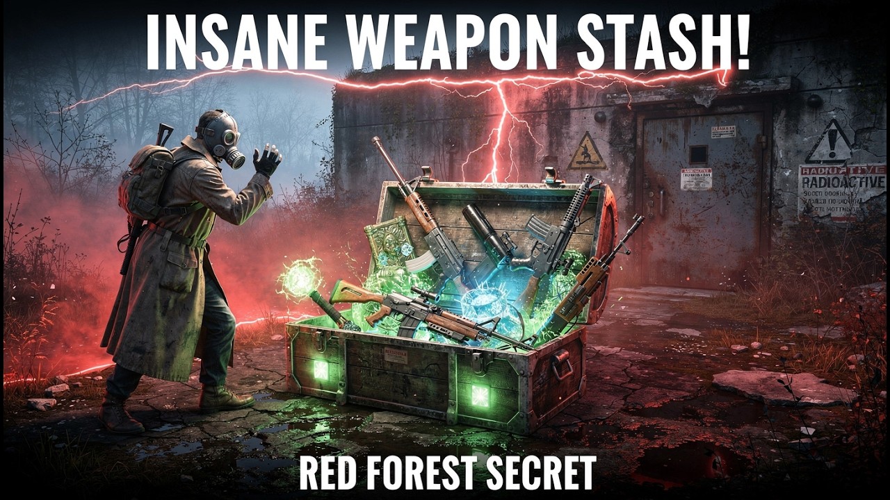 Hidden Weapon Cache in Red Forest – STALKER 2 #hiddenweapons