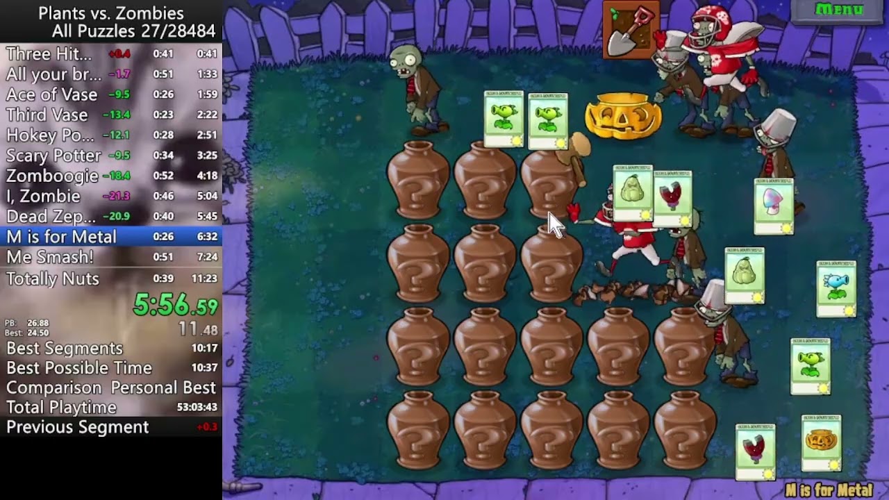 PvZ All Puzzles in 11:12