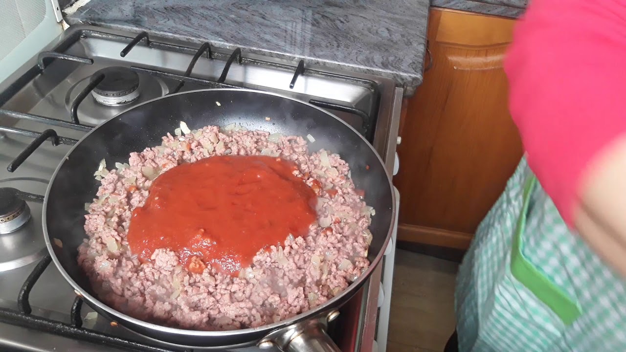 Macarrones con carne picada