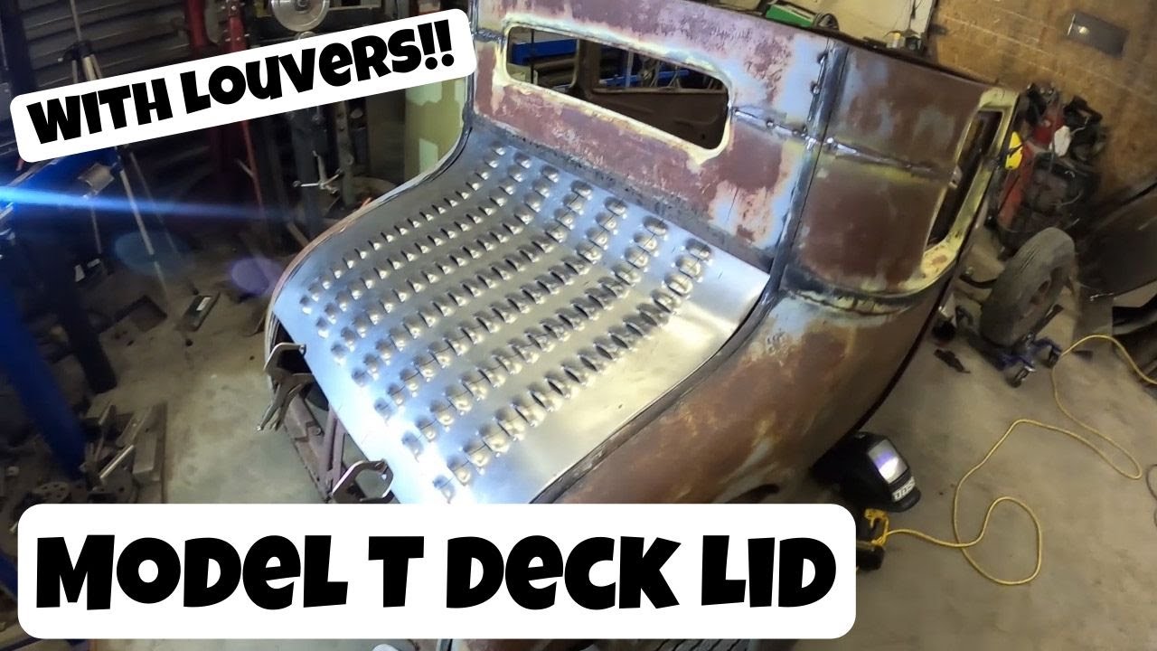 Punching Louvers into a Scratch Built Ford Model T Trunk Lid
