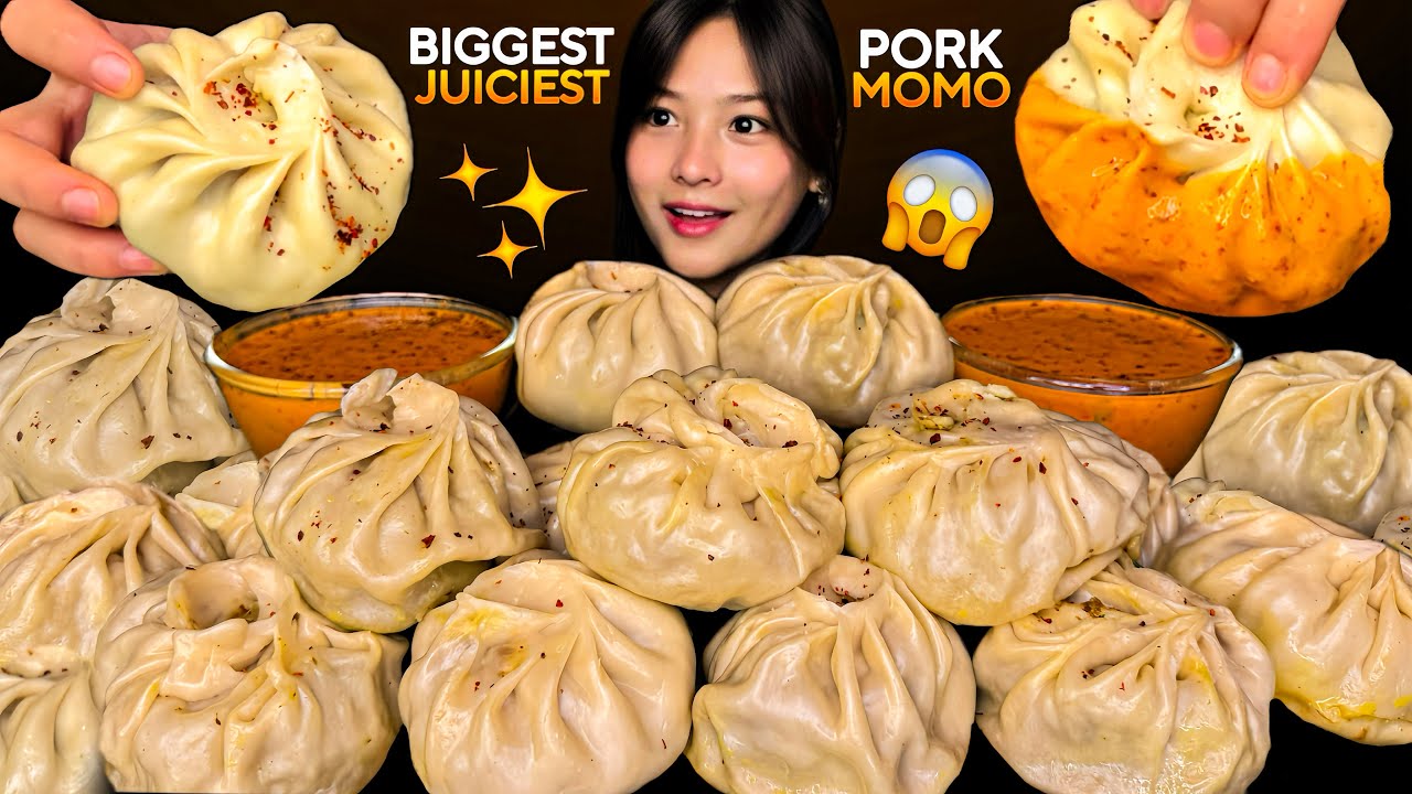 САМЫЕ БОЛЬШИЕ И СОЧНЫЕ МОМО ИЗ СВИНИНЫ😱С ОСТРЫМ АЧАРОМ🔥 | ЕМ БОЛЬШИЕ МОМО ИЗ СВИНИНЫ | НЕПАЛЬСКИЙ...