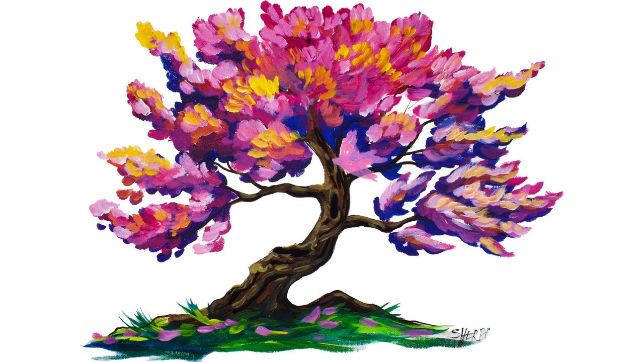 How to paint a Tree in Acrylic for Beginners step by step | TheArtSherpa