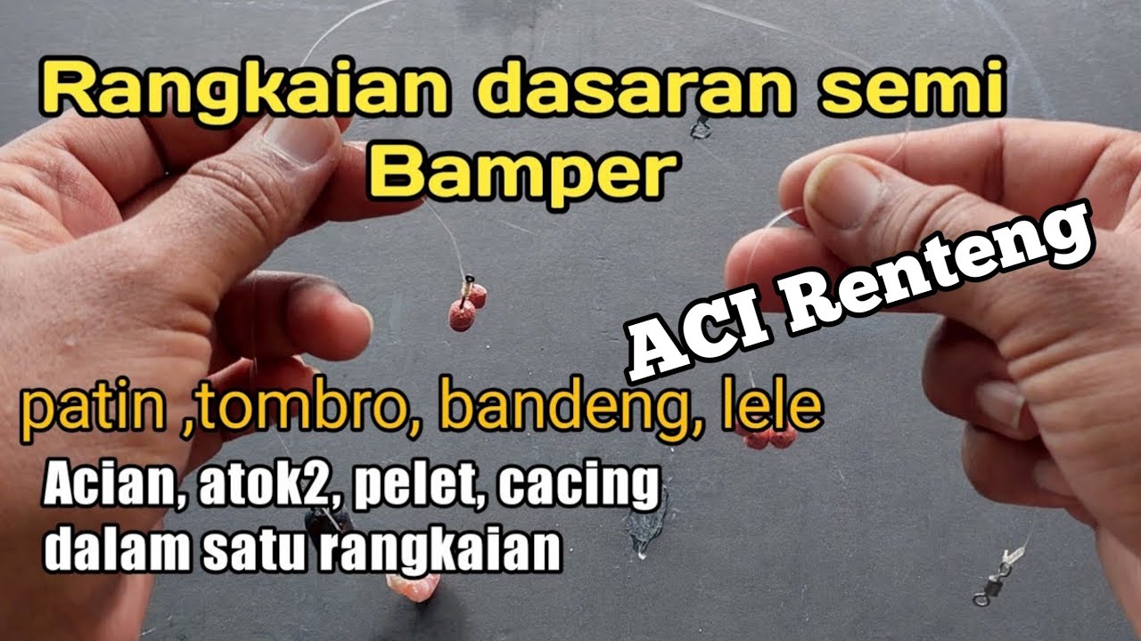 Rangkaian pancing dasaran semi Bamper ⁉️ rangkaian 3 mata kail