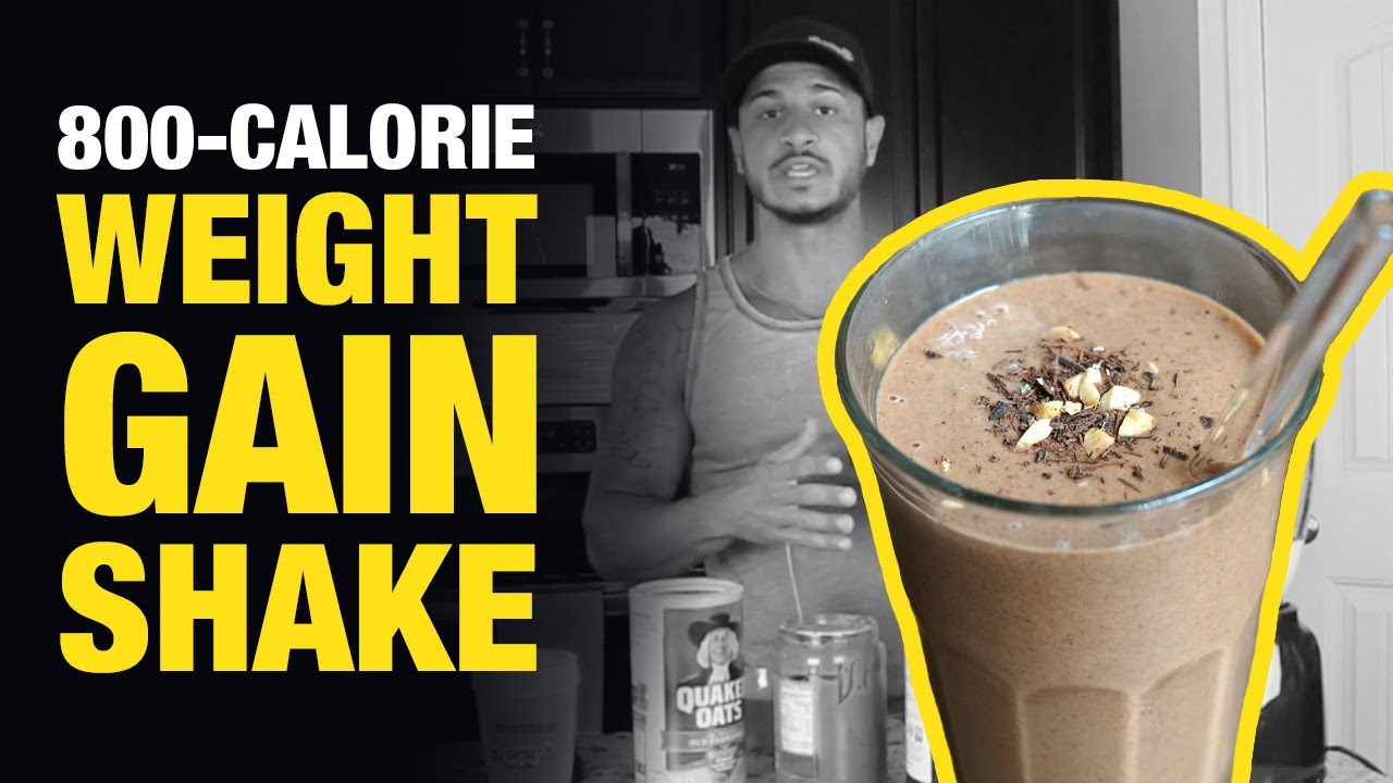 Homemade Weight Gain Shake For Skinny Guys: 800 Calories!
