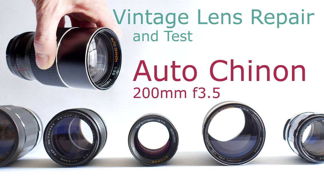 Vintage Lens Repair, and Test - Auto Chinon 200mm f3.5 - Cleaning the Optics