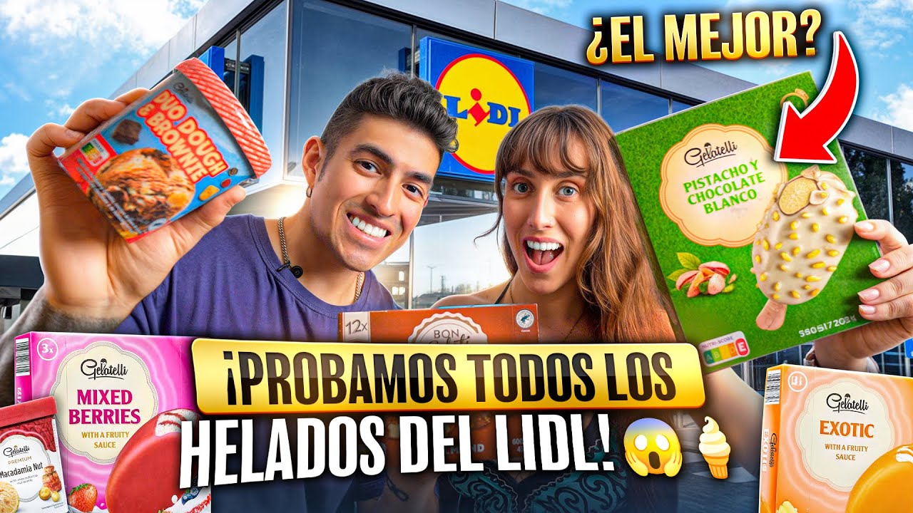 PROBAMOS TODOS los HELADOS del LIDL!! 🍦 | El PEOR helado🤢😱