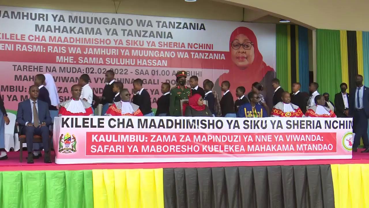MHE. RAIS SAMIA AKISHIRIKI KILELE CHA MAADHIMISHO YA SIKU YA SHERIA NCHINI