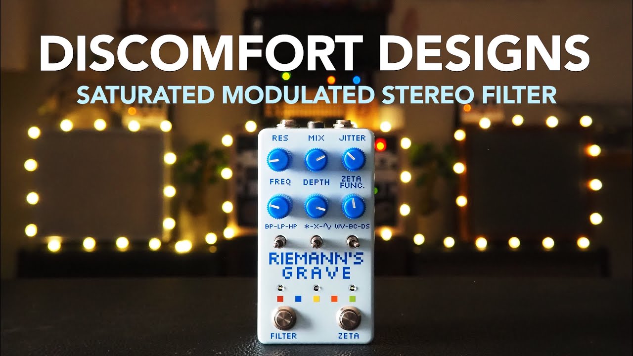 Discomfort Designs // Фильтр искажений Riemann's Grave Octave Bit Crusher (стереодемонстрация)