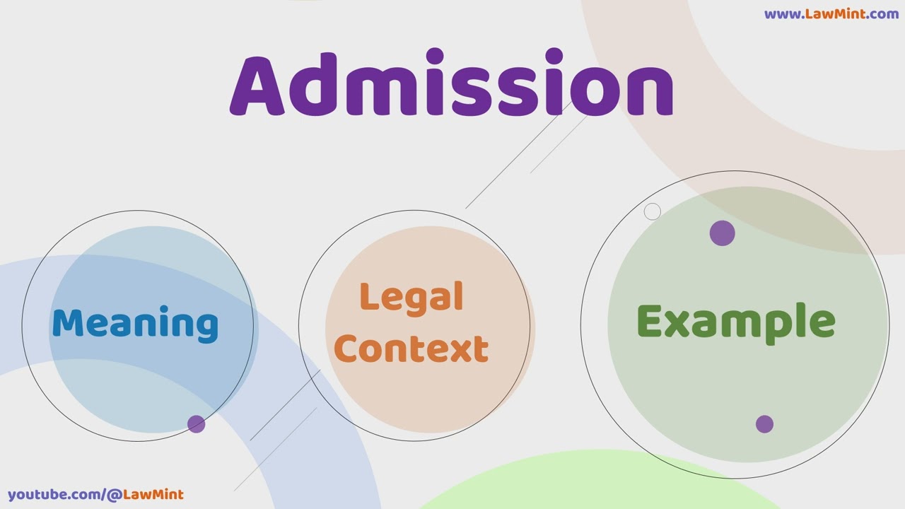 Admission Meaning Legal Context & Example Legal Terms Simplified @LawMint